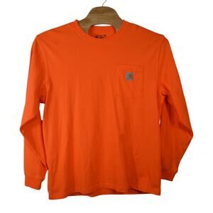 Carhartt Orange Long Sleeve Pocket Tee